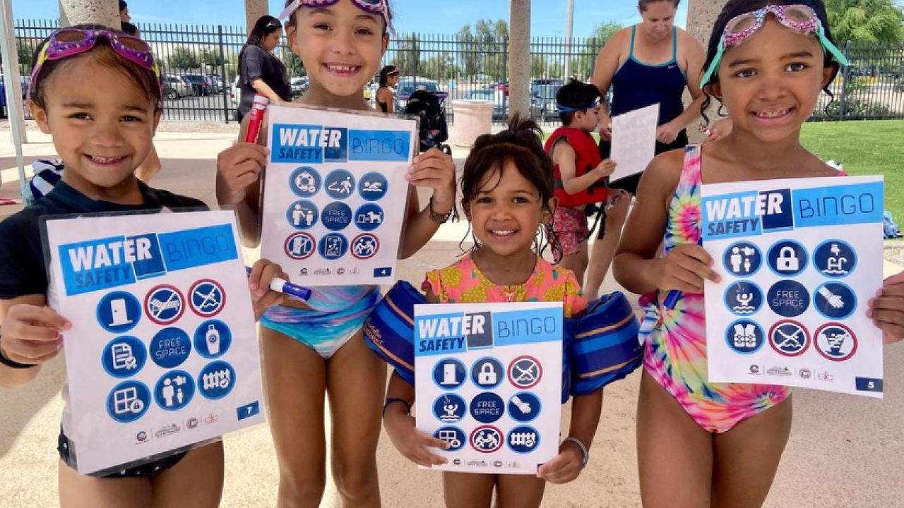 water safety bingo players