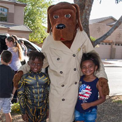 McGruff the Crime Fighting Dog at a GAIN event