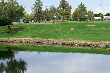 The lakes at Ocotillo Golf Club are filled with reclaimed water. ​