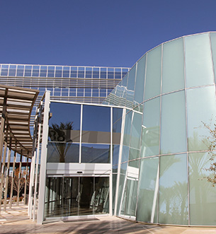 Chandler City Council Chambers, a glass building