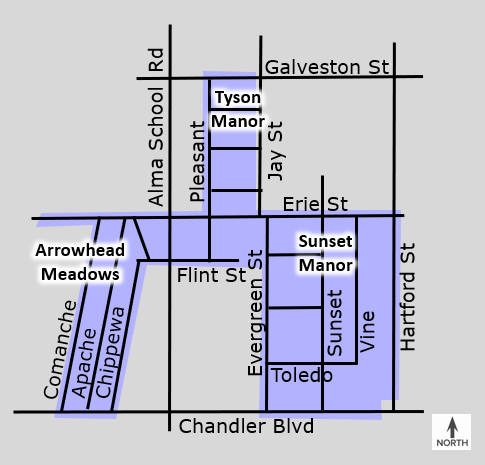 Arrowhead Tyson Sunset Project Area