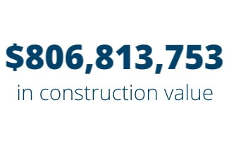 $806,813,753 in construction value