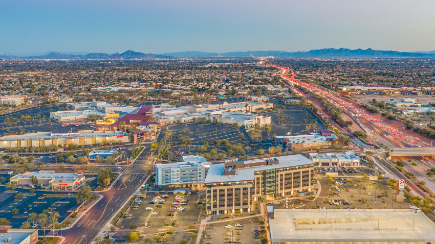 Aerial view of Chandler Fashion Centersh