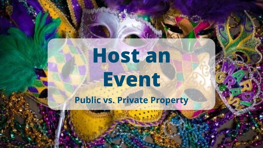 Host an Event: Public vs. Private Property