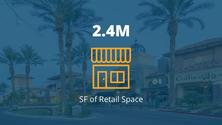 2.4M SF of Retail Space