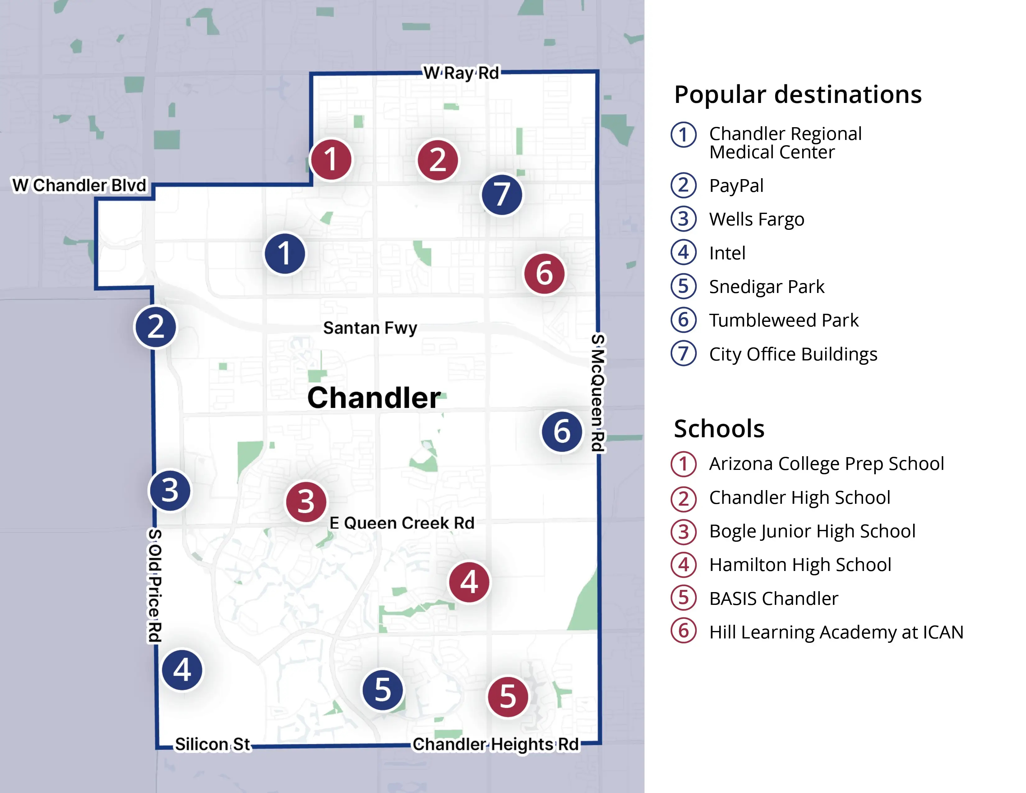 Chandler Flex Zone Map