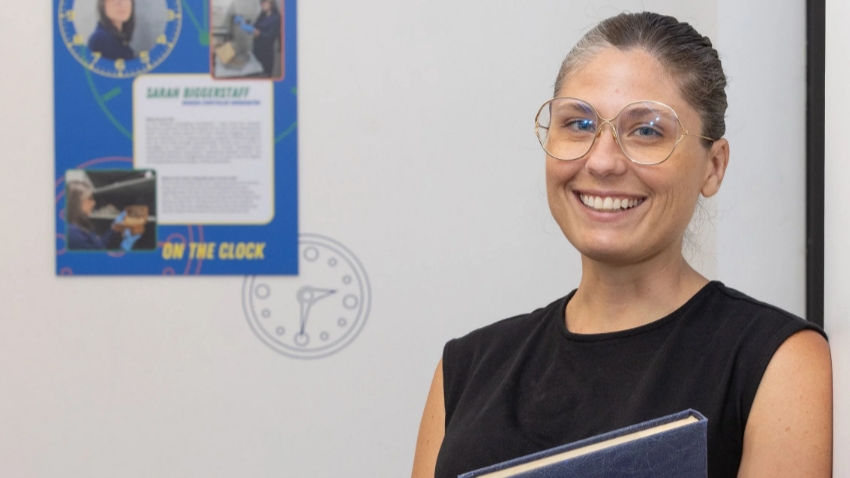 Sarah Biggerstaff, museum storytelling coordinator, at Chandler Museum