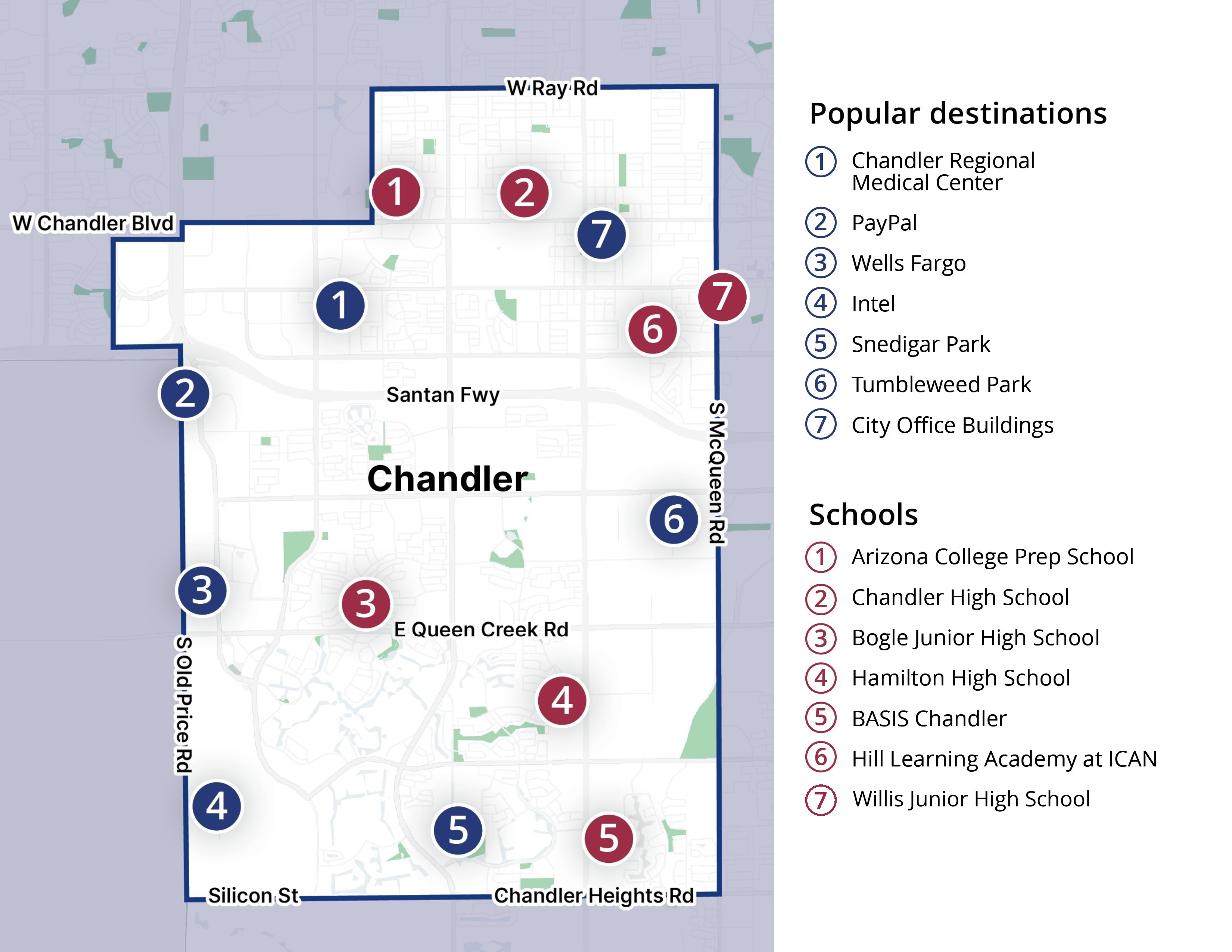 Chandler Flex Zone Map