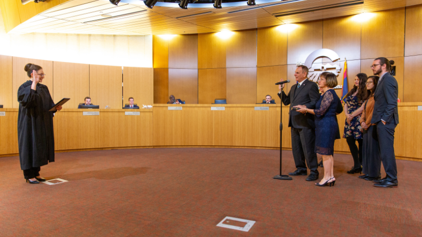 Swearing in of Judge Skupin