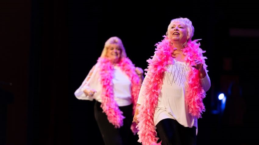 seniors dancing at spice of life variety show