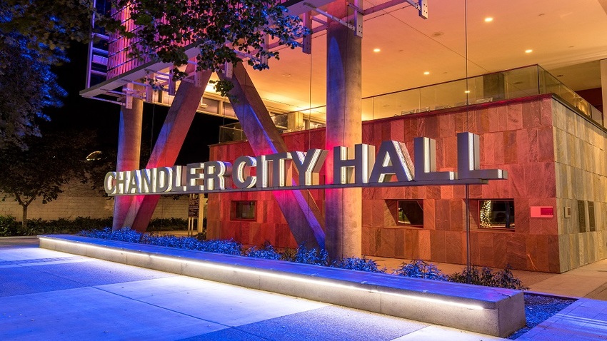 Chandler City Hall at Night