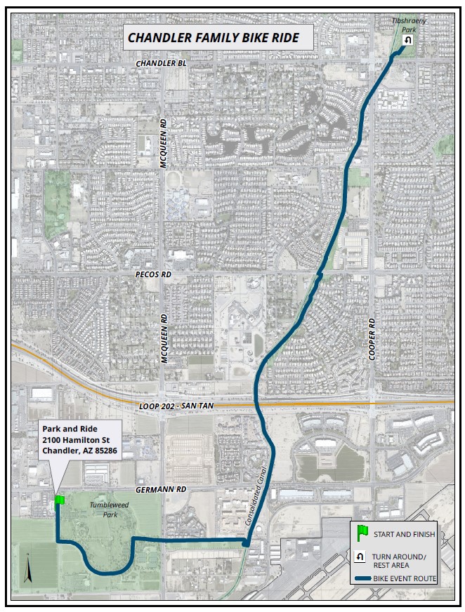 2025 Chandler Family Bike Ride Map