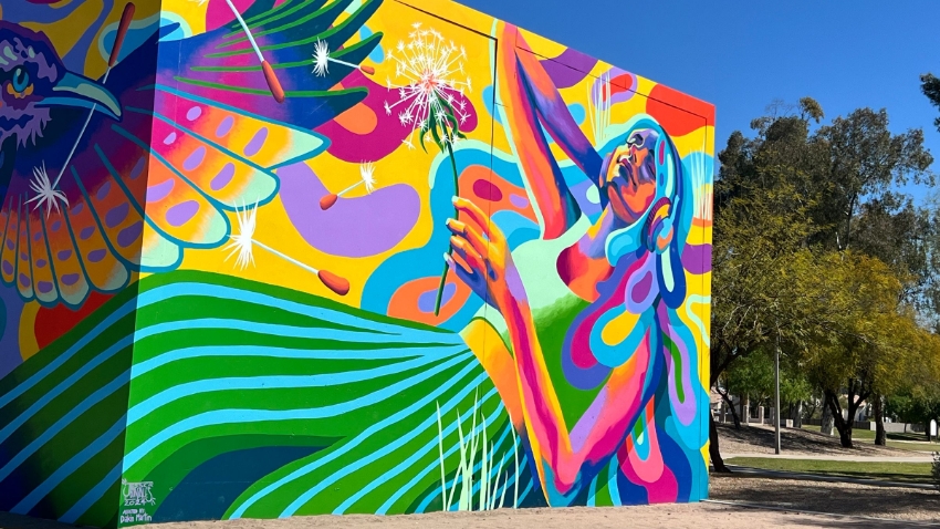 Apache Park Mural by Jessica Gonzales