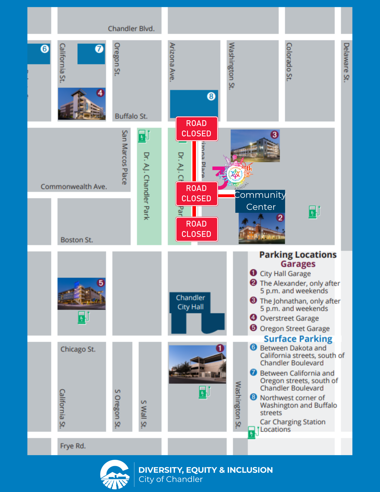 Multicultural Festival Parking Map