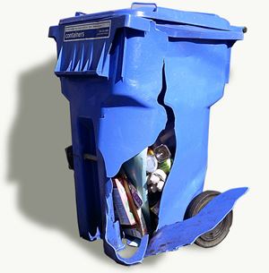 bin garbage broken trash containers cracked bungalower waste recycling repair wheels cart ask off replacement collection placement cleaning schedule call