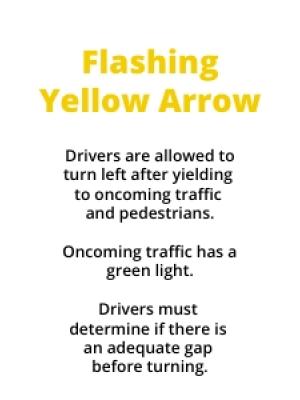 flashing yellow arrow description