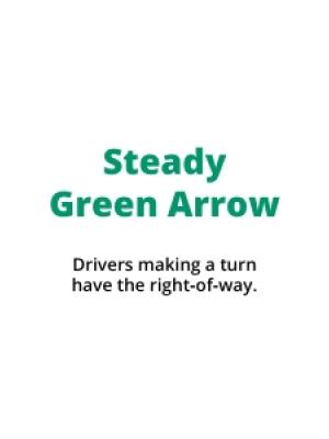 steady green arrow description