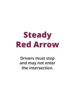 steady red arrow description