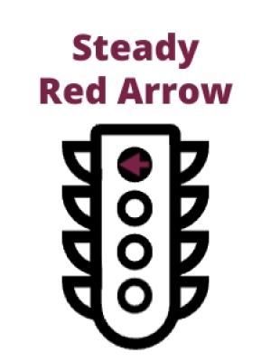 steady red arrow