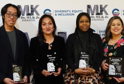 Winners from last year's MLK Jr. Awards Program