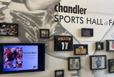 Chandler Sports Hall of Fame display