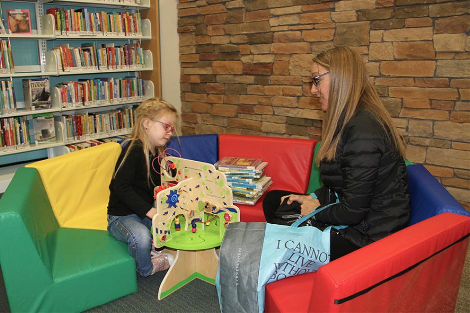 Girl at Basha Library