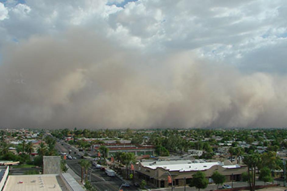 Dust Storm over Downtown Chandler