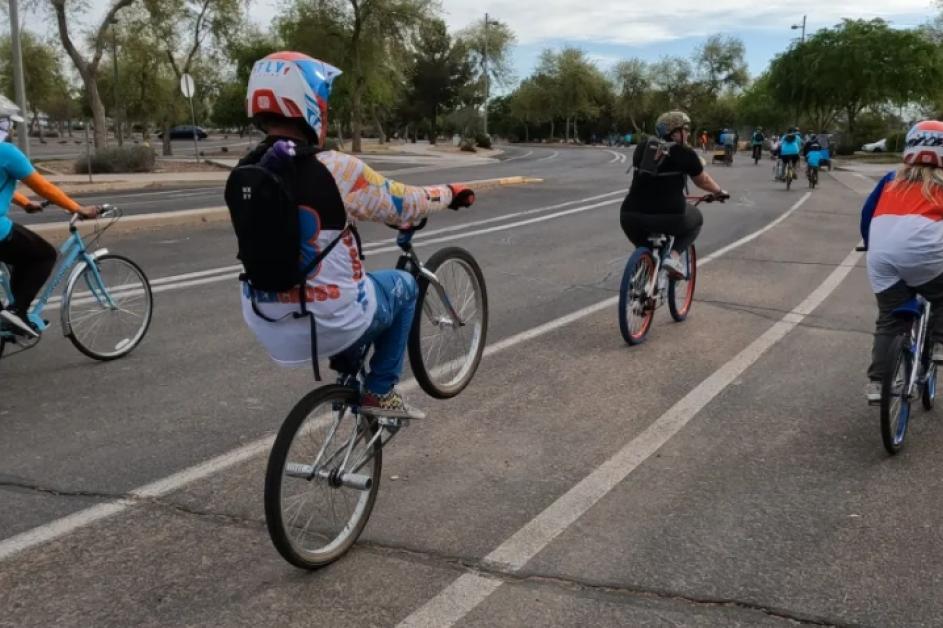 family bike ride