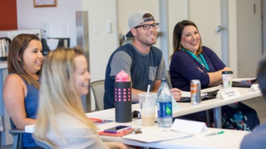 Group of employees at New Employee Orientation