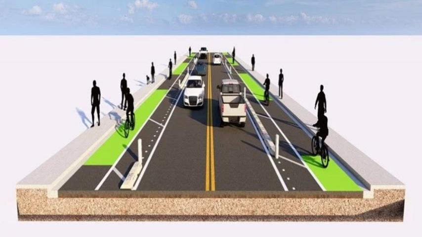 Frye Road Protected Bike Lanes