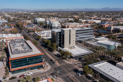 aerial view of downtown chandler