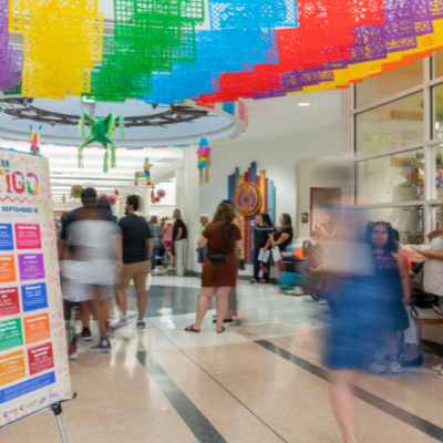 Chandler Library's lobby during Chandler Contigo