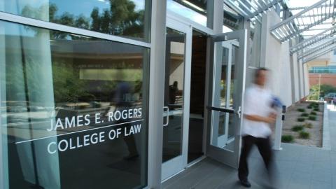 UA College of Law exterior door