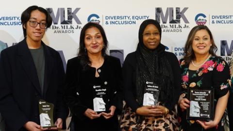 Winners from last year's MLK Jr. Awards Program