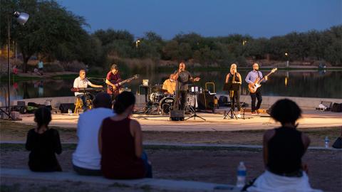 Sonoran Sunset Series concert at Veterans Oasis Park