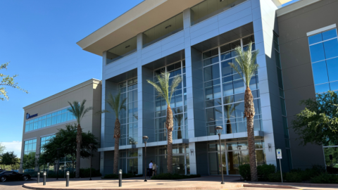 Exterior of the Mahoney Group building