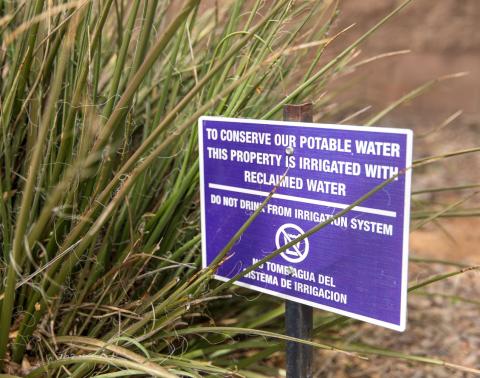 Reclaimed-water-sign