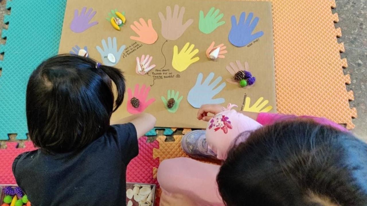 Program attendees during an Art Tots program at Chandler Museum